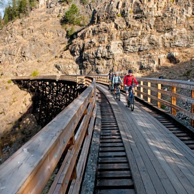 Myra Canyon Park : Ponts suspendus et vélo panoramique près de Kelowna